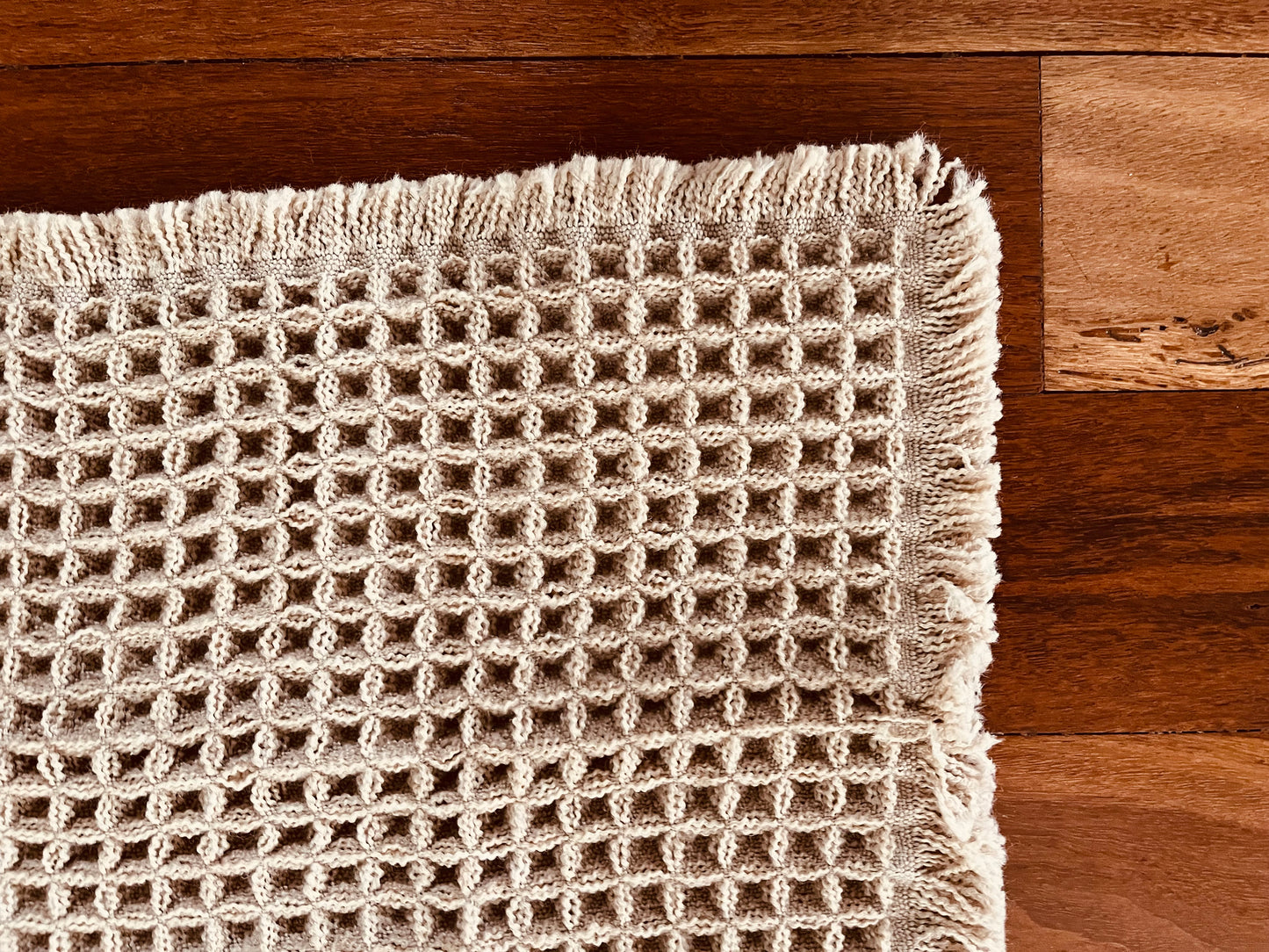 Microfiber Waffle Non slip Bath Mat - Camel