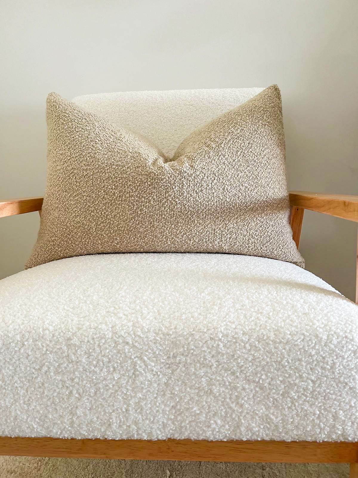 Boucle Lumbar Cushion Cover - Camel 30% OFF DISCOUNTED