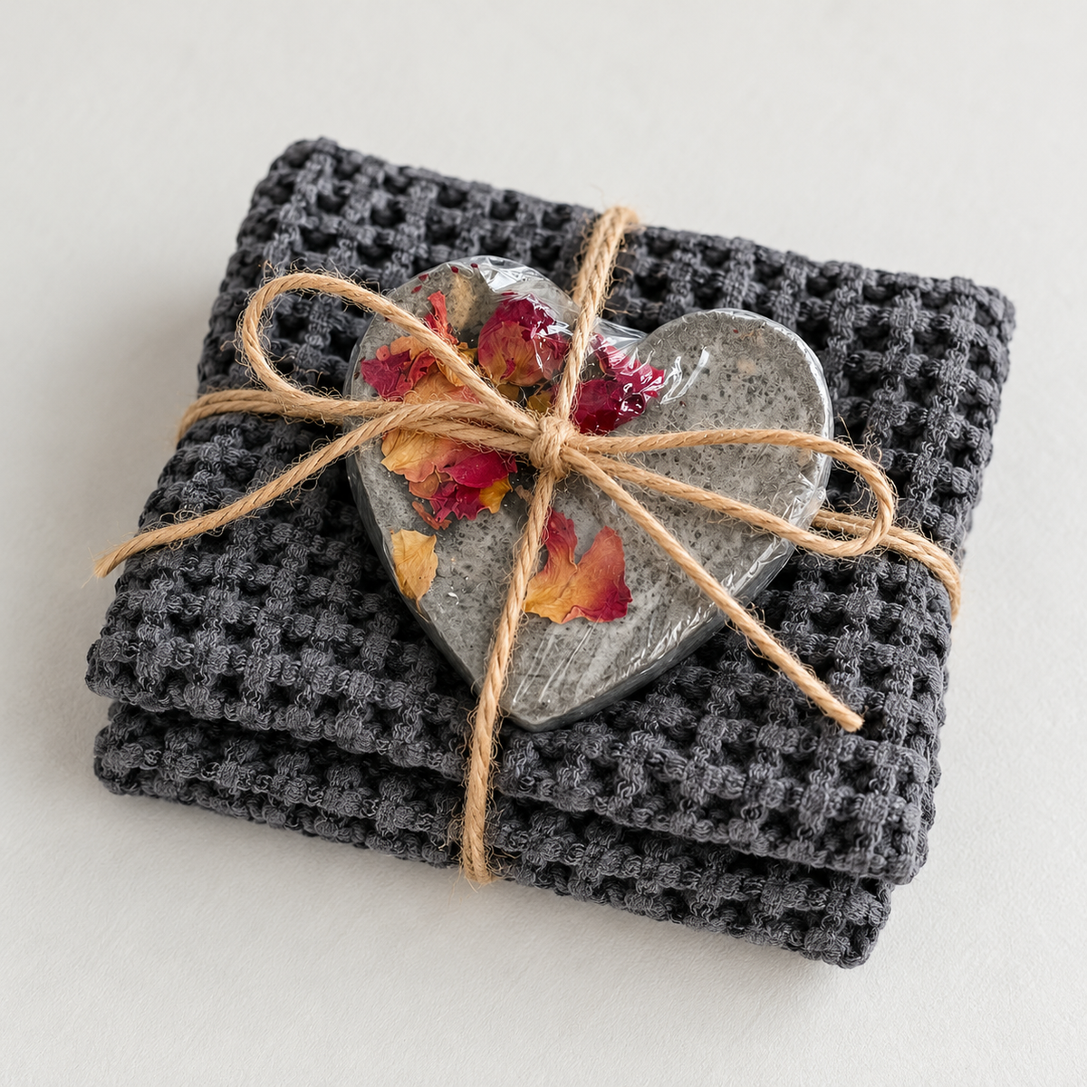 Charcoal Rose Soap Bar Gift Set