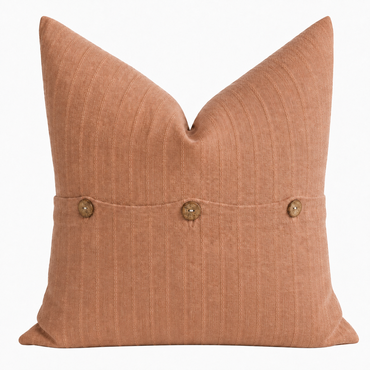 Cotton Linen Clay Pintuck Cushion