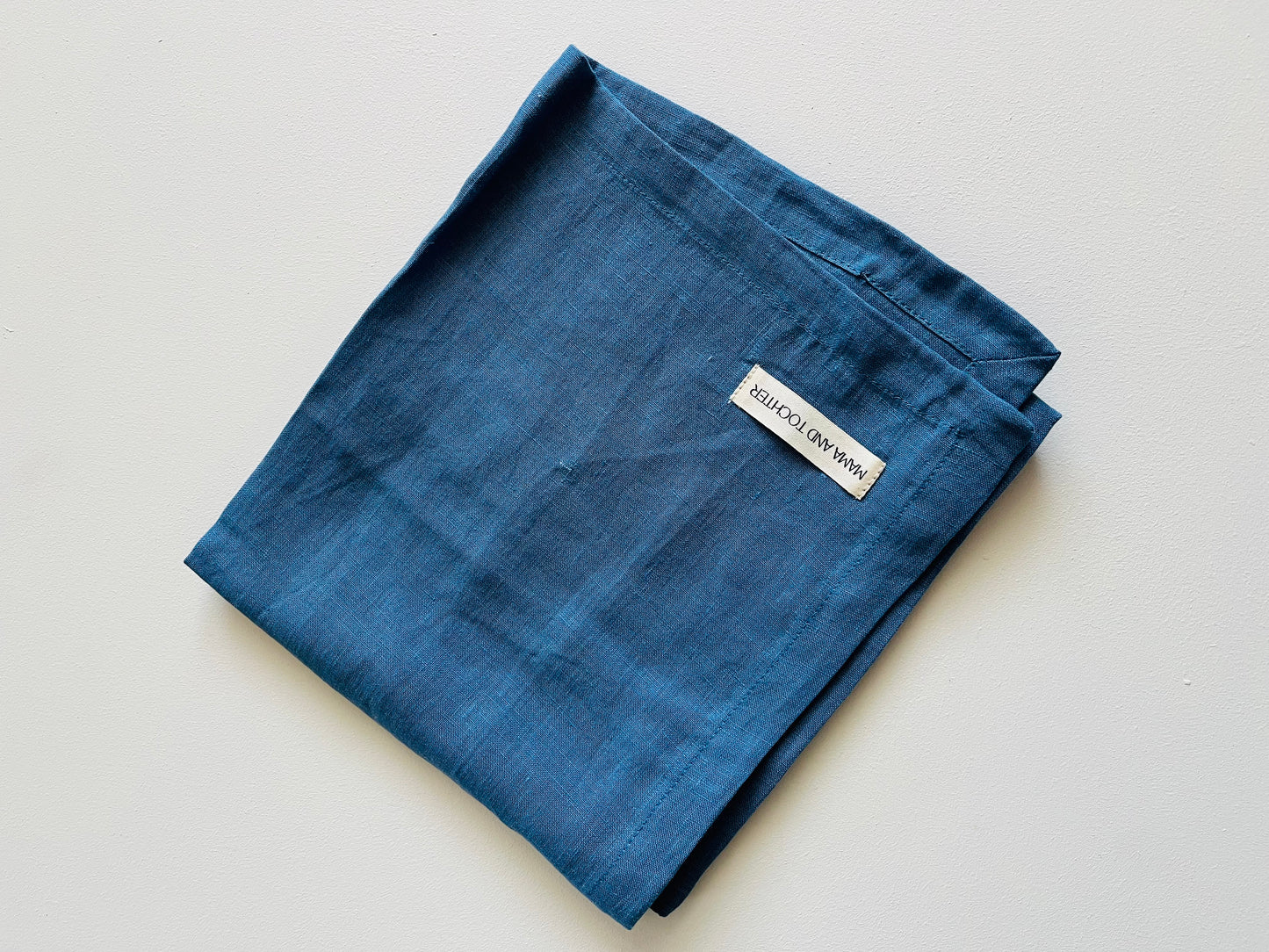 Pure French Linen Tea Towel - Coastal Blue
