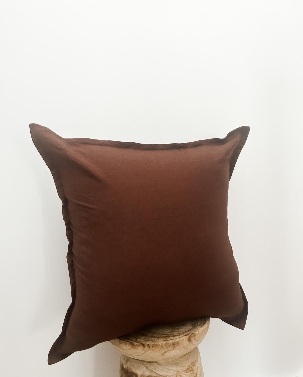 Pure French Linen Euro Cushion - Coffee - 2 for $70