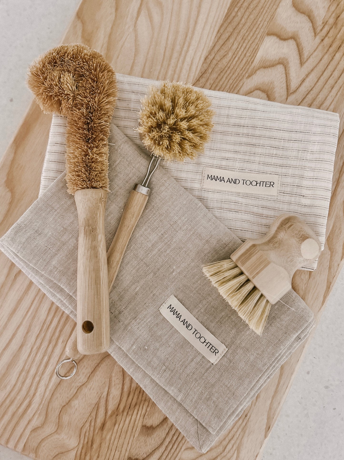 Pure French Linen Tea Towel - Vintage Stripe