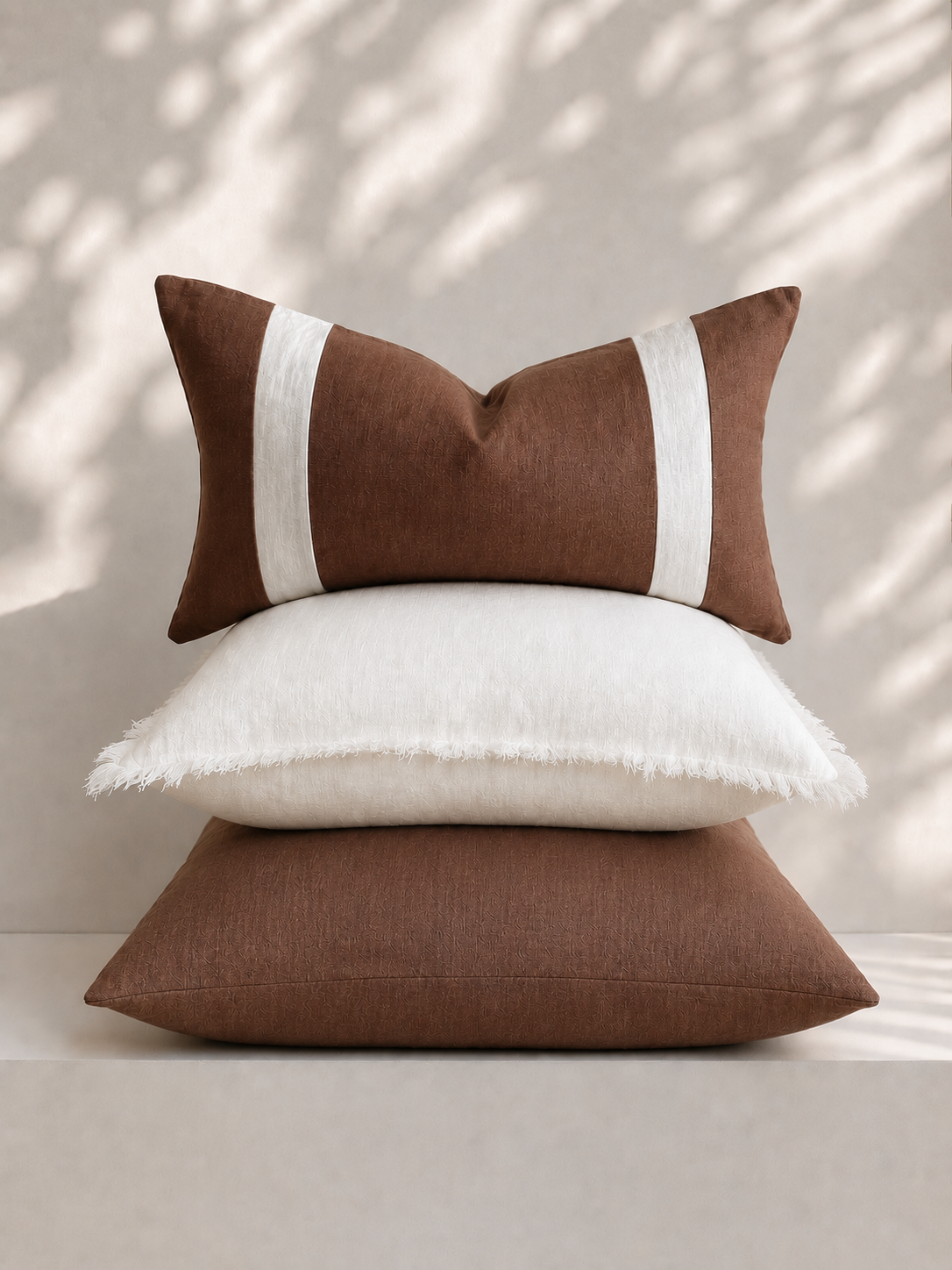 Pure Linen Cushion Bundle - Chocolate