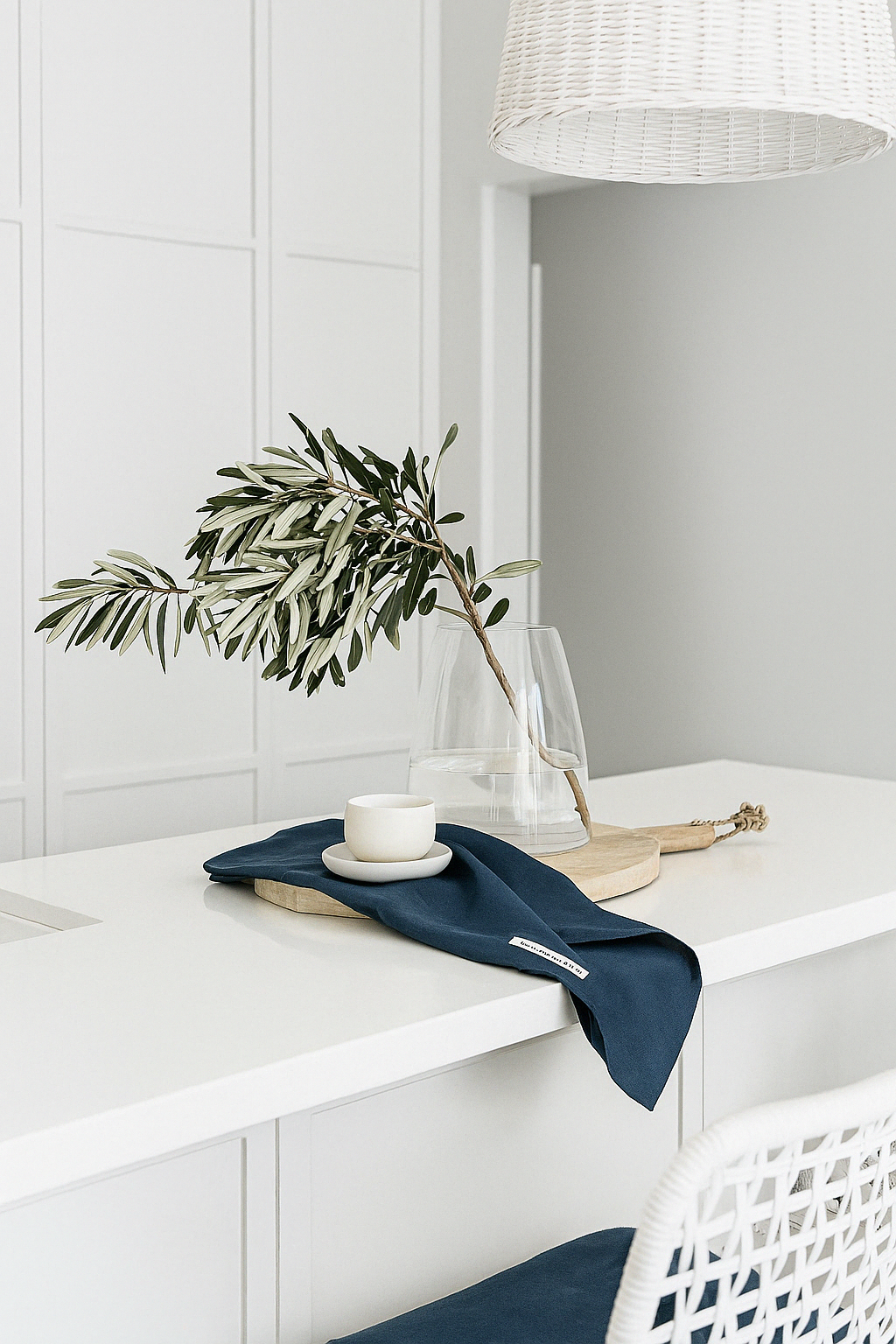 Pure French Linen Tea Towel - Dark Charcoal