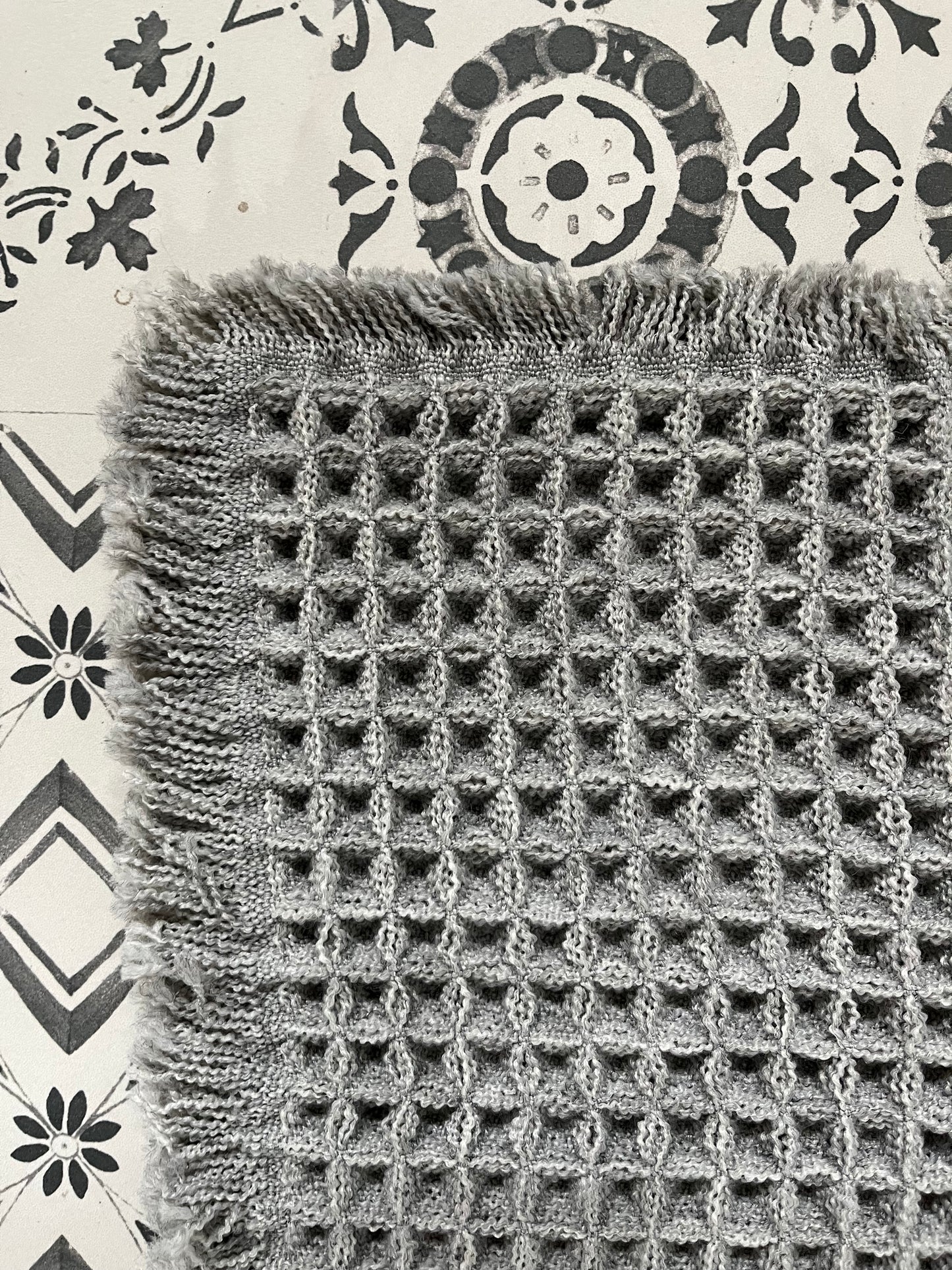 Microfiber Waffle Non slip Bath Mat - Grey