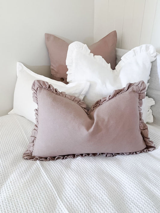 Linen Cushion - Lilac