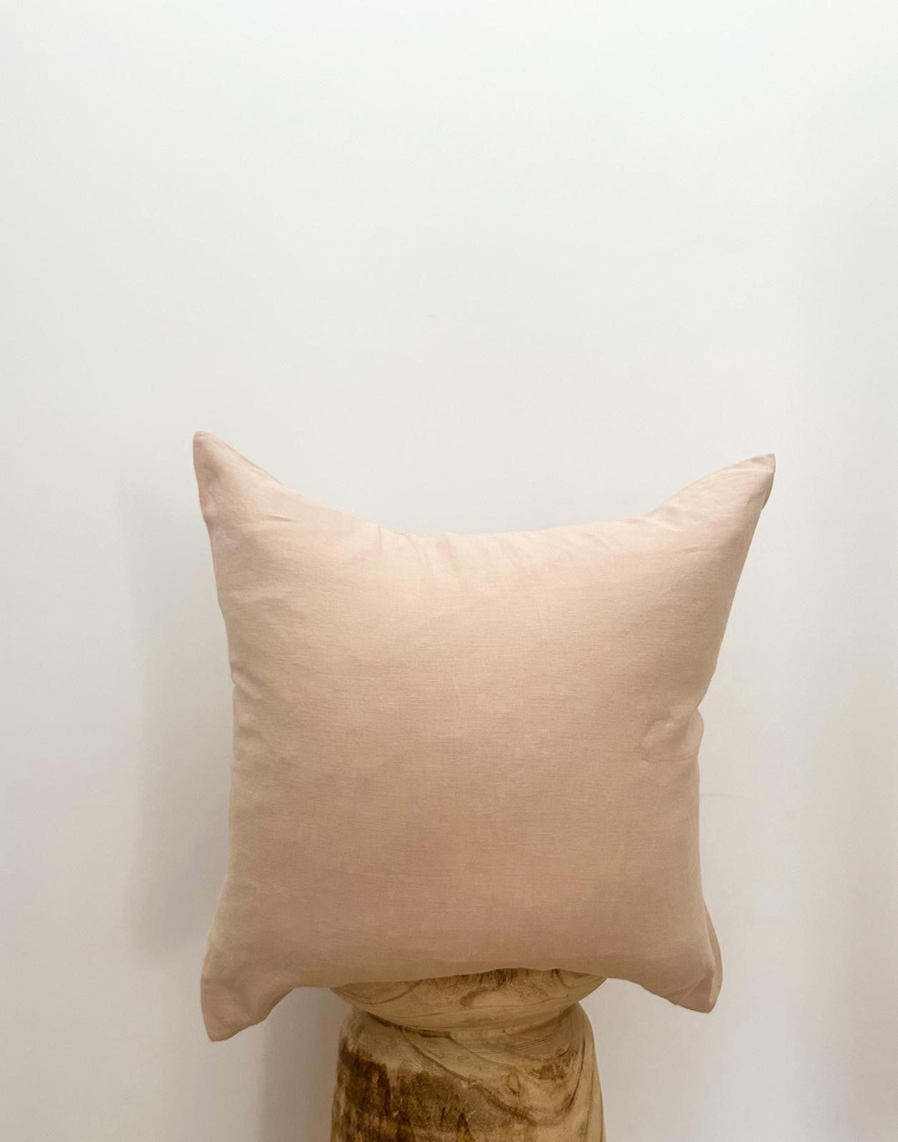 Pure Linen Cushion Cover - Light Clay