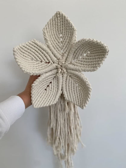 Macrame Flower Wall Hanging - Handmade