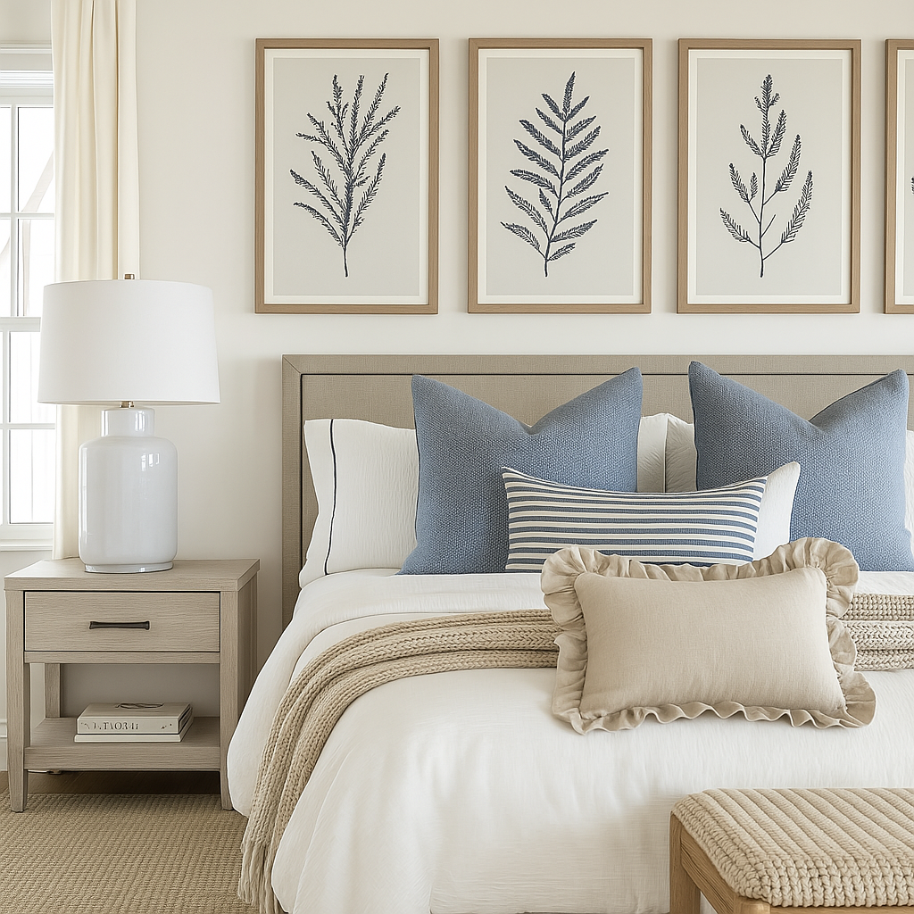 Pure French Linen Ruffle Lumbar Cushion - Nature