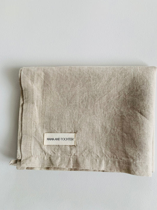 Pure French Linen Tea Towel - Nature
