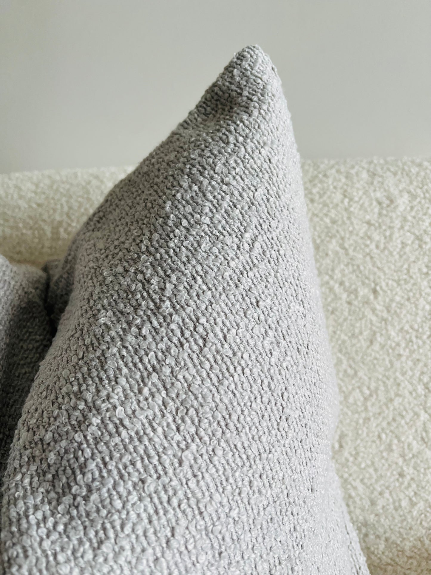 Boucle Cushion Cover - Silver 30% OFF DISCOUNTED