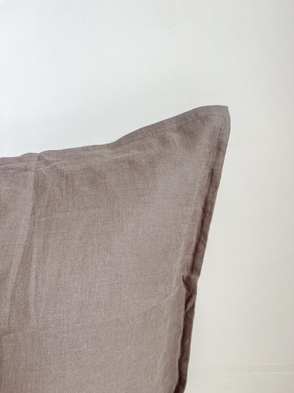 Pure French Linen Euro Cushion - Clove - 40% OFF - DISCONTINUED