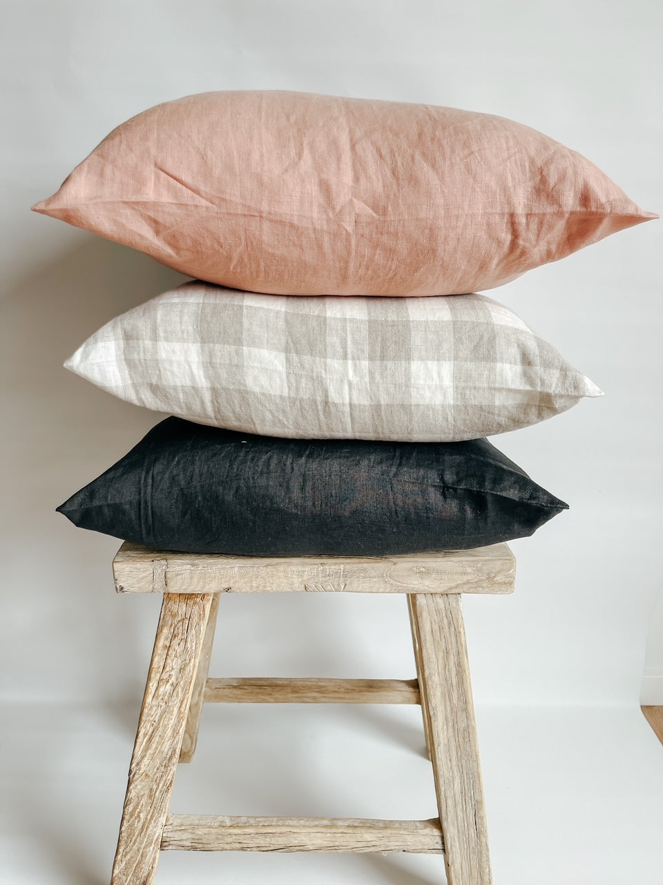 Linen Cushion - Dark Charcoal
