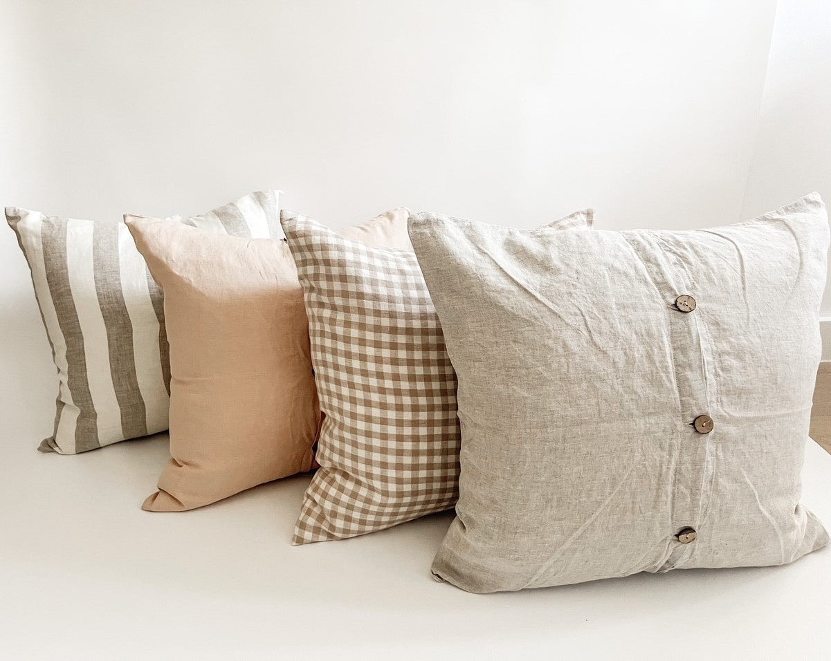 Pure Linen Cushion Cover - Natural