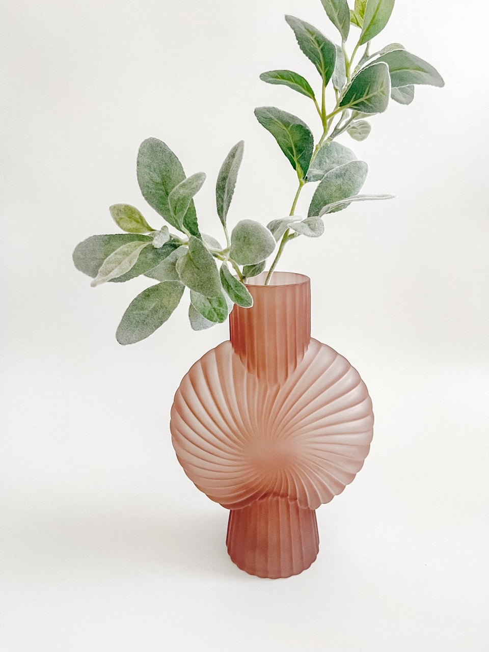 Handmade pink vase, ornament, home decor, homewares australia, homewares victoria, handmade vase, glass vase, pink colour vase, australian homewares, home decor, neutral home decor, coastal homewares, medium size vase, warm hues, floral arrangement vase, artificial flowers, homewares victoria, torquay australia,beautiful homewares, hydgrangea, short vase, small vase, petite vase, large vase, large glass vase, home styling, vases,minimalism, giftware,contemporary, styles, classic styles, peach color vase