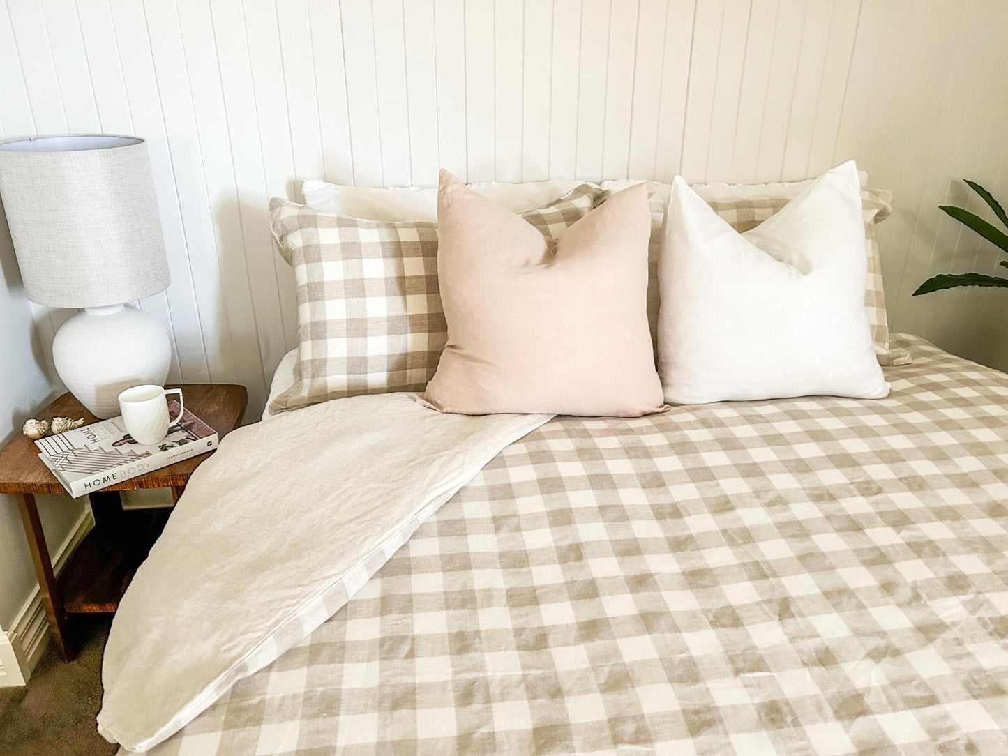 White linen cushion covers, Pure white linen, white bedroom cushions, white living room cushions, French linen cushions, white linen cushion with wooden feature buttons, coastal cushions, Hamptons cushions, fresh linen cushions, white cushion styles