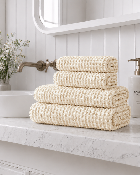 Bathroom Bundle - Cream Waffle
