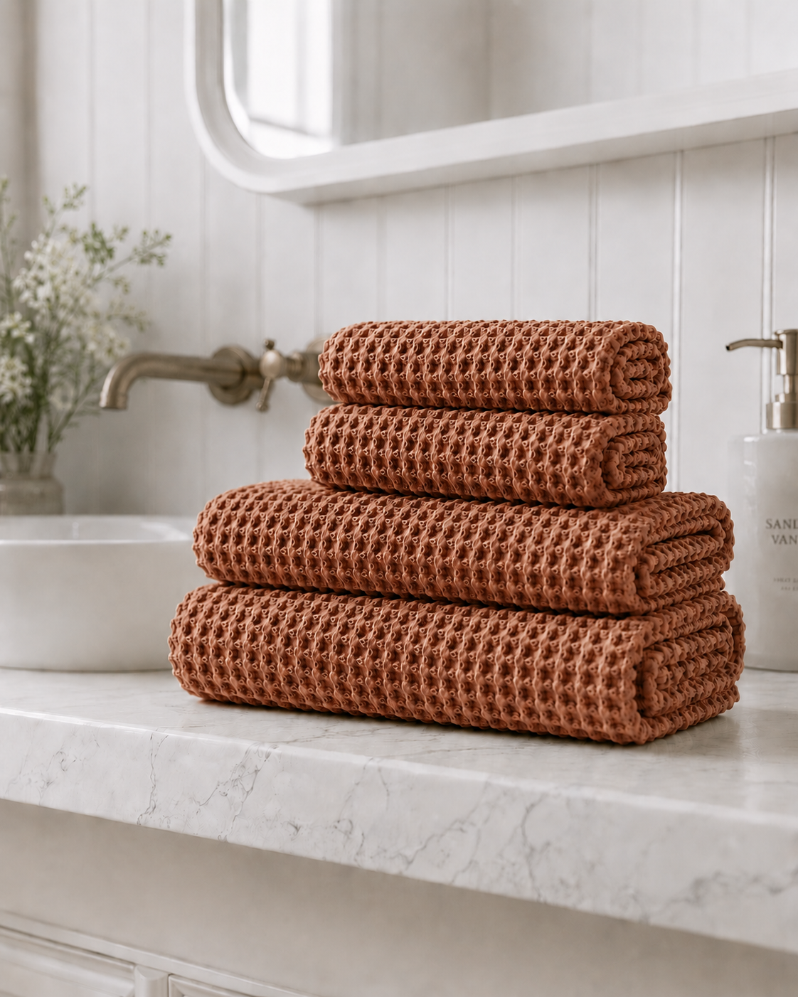 Bathroom Bundle - Terracotta Waffle
