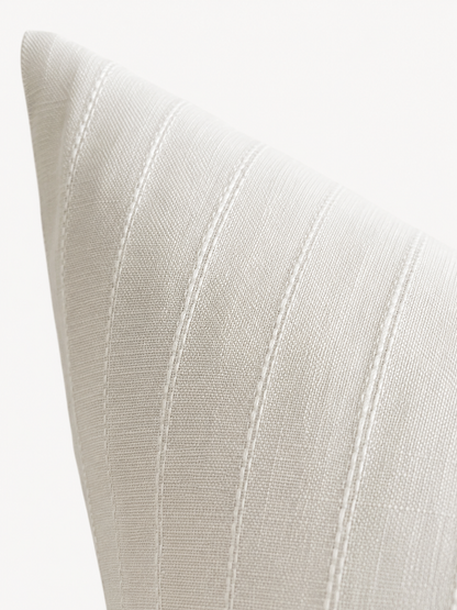 Pure French Linen Bleached Pintuck Cushion