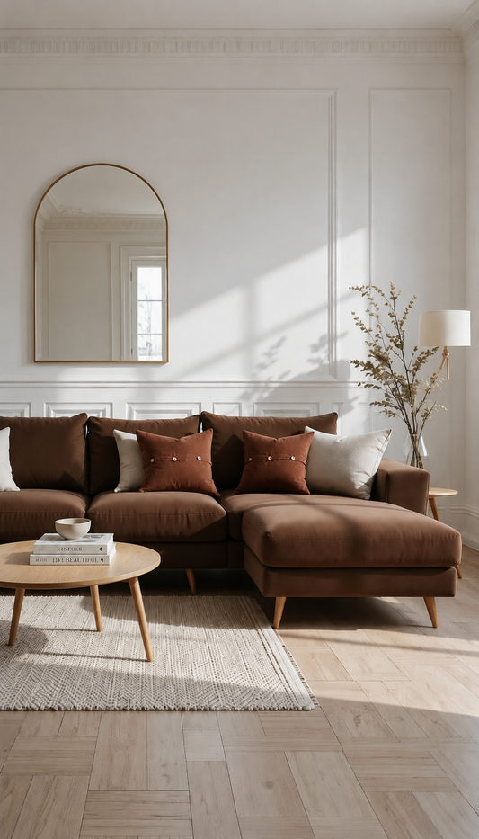 Pure French Linen Cushion Cover - Coffee