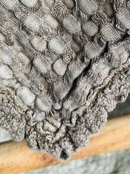 Organic Cotton Bamboo Waffle Throw Blanket - Milk Chocolate - King Size