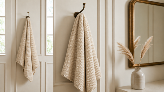 Organic Cotton Bamboo Waffle Throw Blanket - Natural - King Size