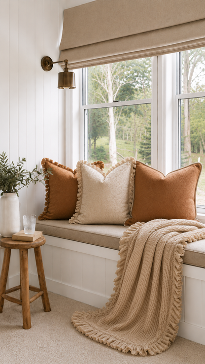 Pure Linen cushion Cover Bundle - Earthy