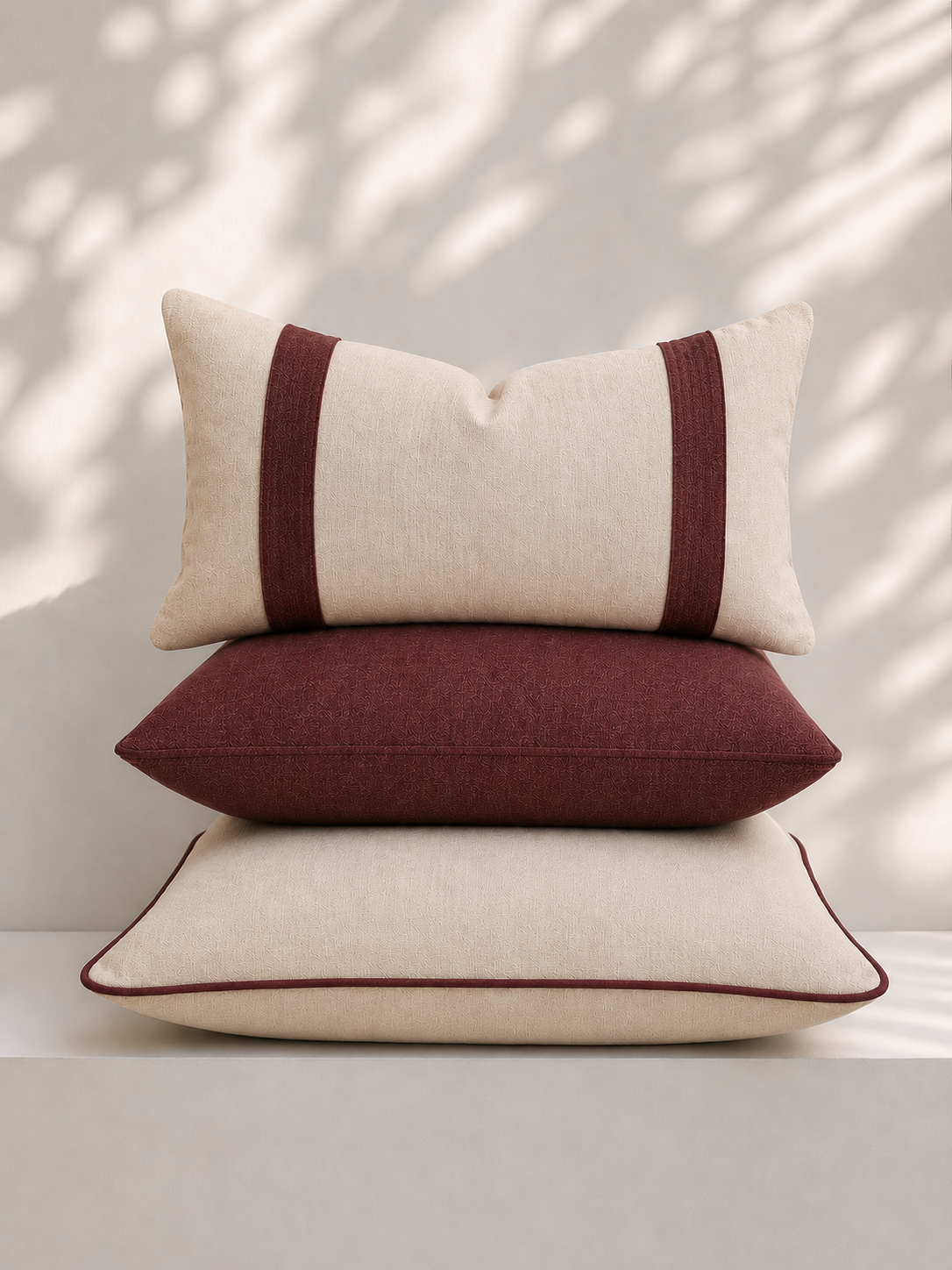 Pure Linen Cushion Bundle - Merlot