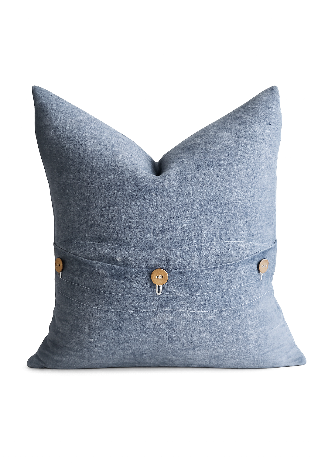 Pure French Linen Cushion Cover - Dark Denim