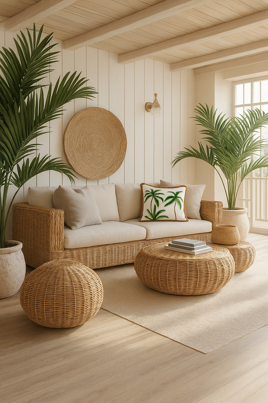 Palm Coast Embroidered Cushion Cover – Limited Edition - Green