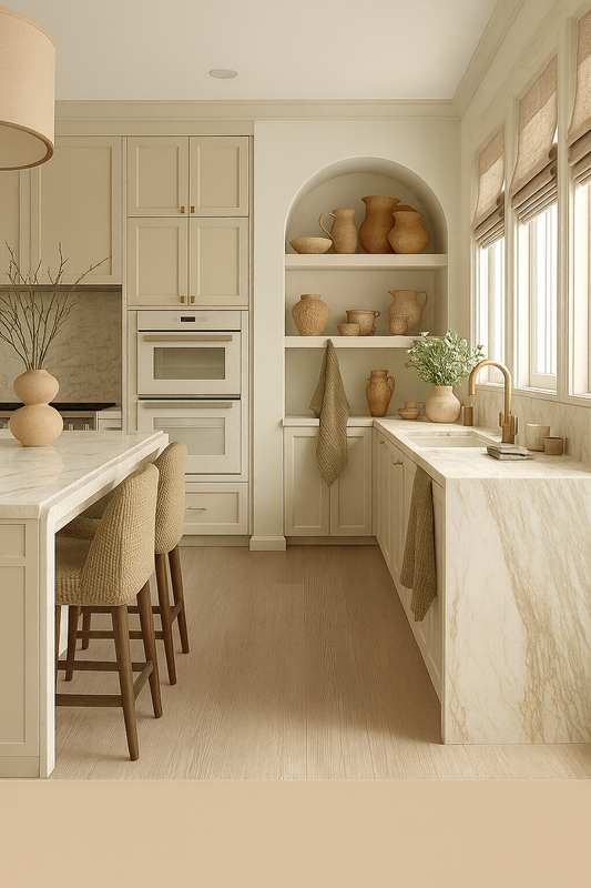 100% Organic Cotton Rustic Waffle Tea Towel Extra Large - Khaki