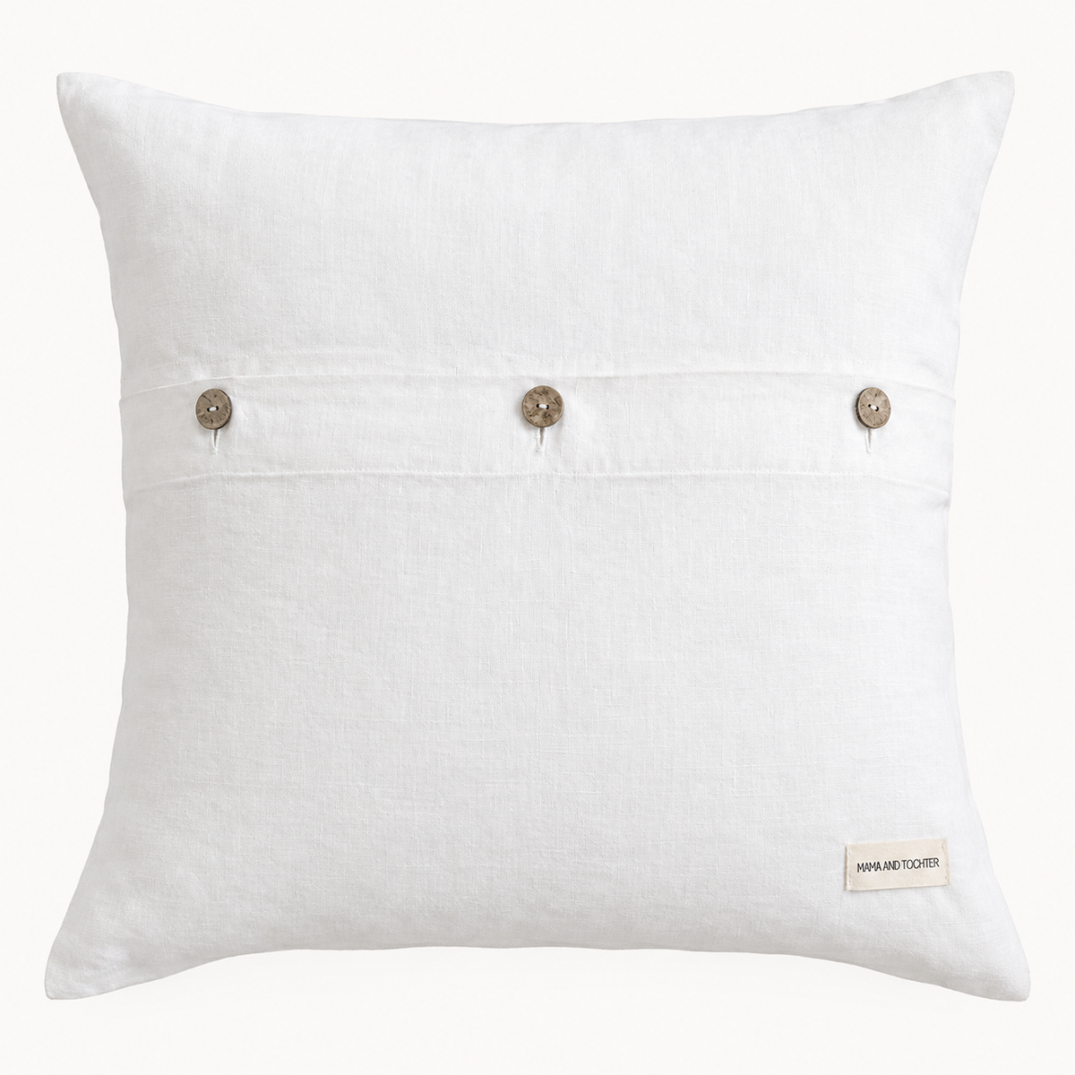 Pure Linen Cushion Cover - White