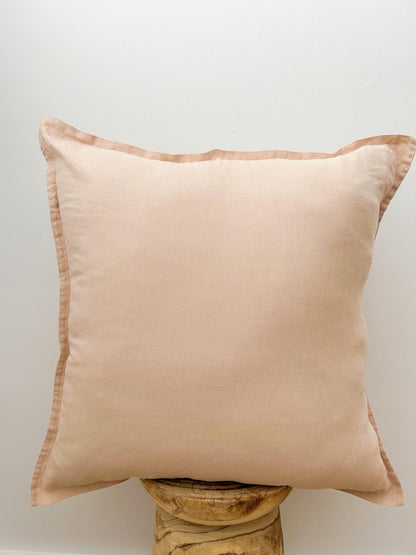 Pure French Linen Euro Cushion - Light Clay - 2 for $70