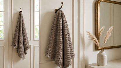 Organic Cotton Bamboo Waffle Throw Blanket - Milk Chocolate - King Size
