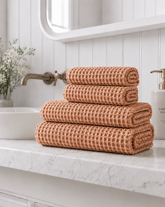 Bathroom Bundle - Rust Waffle