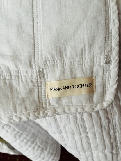 Stonewashed Organic Cotton Quilt - White