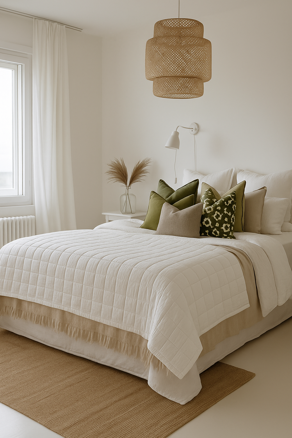 Stonewashed Organic Cotton Quilt - White
