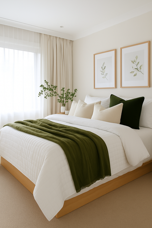 Stonewashed Organic Cotton Quilt - White - King Size