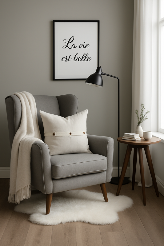 Pure Linen Cushion Cover - White