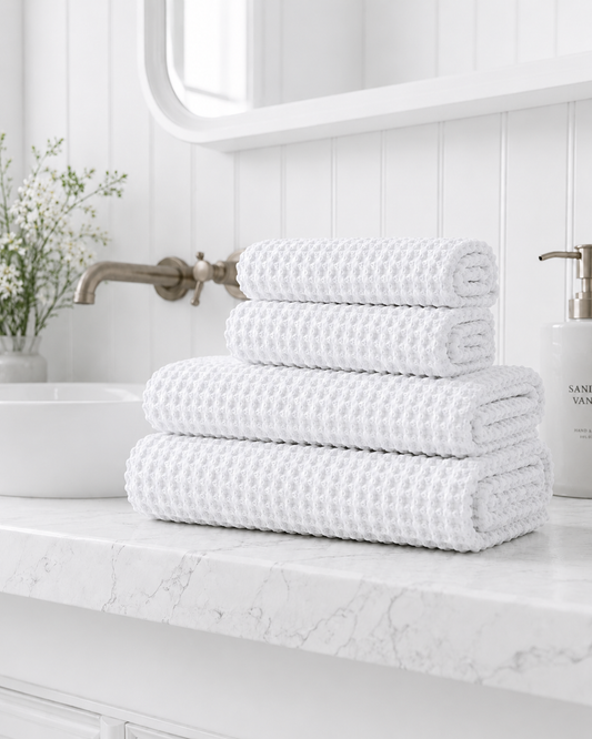 Bathroom bundle - White Waffle