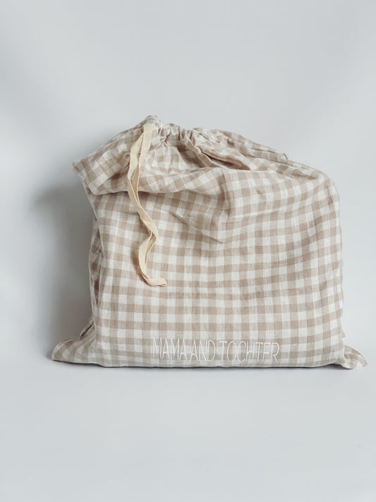 Pure Linen Quilt Set - Gingham
