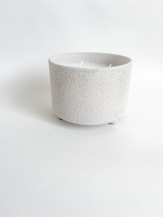 White Textured Candle 20% OFF